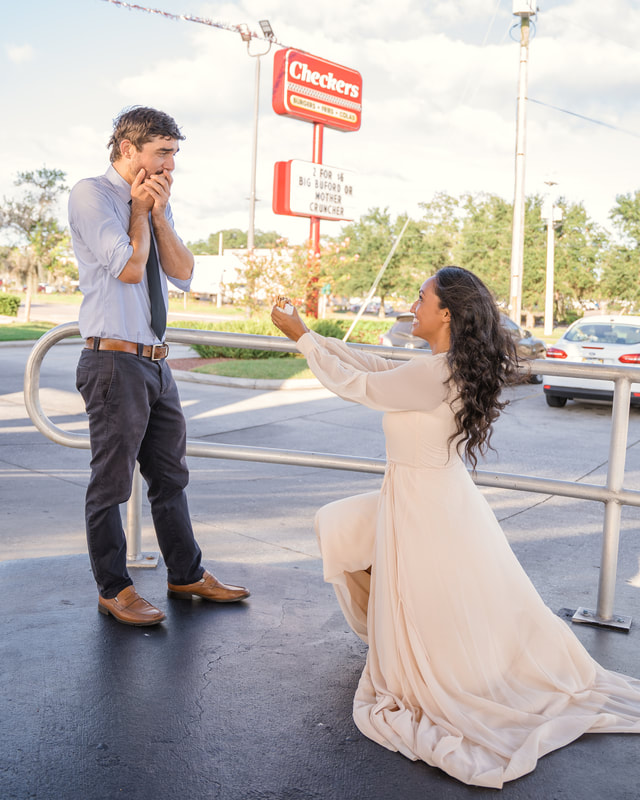 Checkers Rally's Engagement photographer Tampa Bay FloridaPlant City Engagment photos