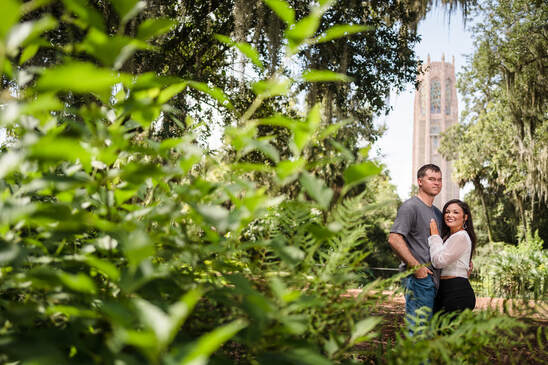Bok Tower Gardens Engagement Couples' Photos